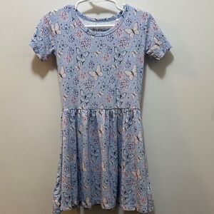 LEV Baby Bamboo Beautiful Kids Blue Butterfly 🦋 Dress Size 5T